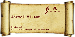 József Viktor névjegykártya