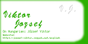 viktor jozsef business card
