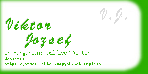 viktor jozsef business card